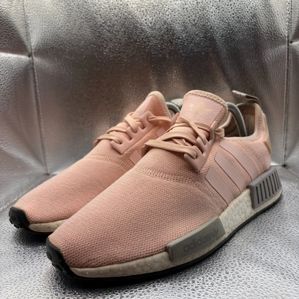 Size 9.5 Adidas NMD_R1 Vapour Pink Womens Lace-Up Comfort Running Shoes BY3059